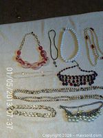 Overview of all jewelry laid out