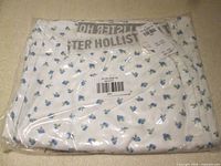 Packaged Hollister pajama pants showing floral print and waistband
