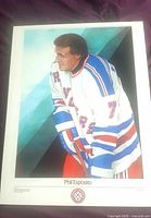 Front view of mounted Phil Esposito poster