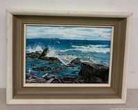 Framed painting front view