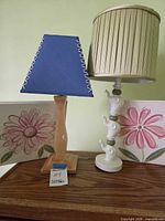 Both lamps side by side on table