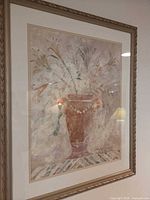 Full view of framed print showing artwork, mat and frame
