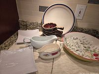 Group shot showing all ceramic items