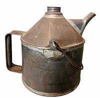 front view showing NYCS embossing, spout, handle, latch