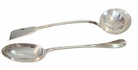 Two silver plated serving pieces, ladle and spoon