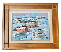 Front view of framed Steven Klein Winter Fun print