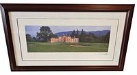 Framed panoramic print overall view
