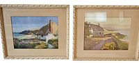 Both framed prints side by side