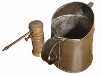 Jug interior and exterior with Eagle pump oiler beside it