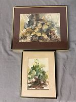 Both framed paintings full view