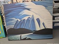 Front view of canvas print showing full artwork
