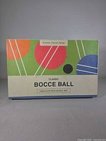 Front view of Classic Bocce Ball box