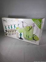 Retail box showing Libbey 14-piece Salty Margarita set