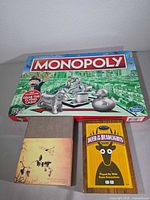 Monopoly, Deer in the Headlights box, floral card box grouped