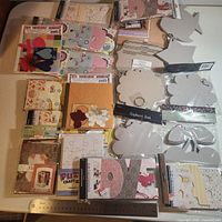 All kits laid out to show variety of albums and shapes