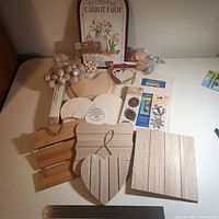 All items laid out on table