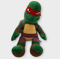 Front view of Build-A-Bear Raphael TMNT plush