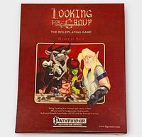 Front of red Looking For Group role-playing game boxed set