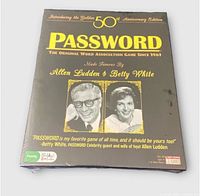 Front of sealed Password 50th Anniversary Edition board game