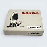 Closed retail box showing Footrot Flats artwork and Jason branding