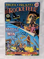 Front cover of 1982 The Rocketeer #2 comic showing full artwork and price