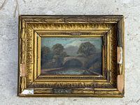 Front view of framed painting