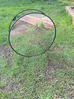 Isolated frame view highlighting round metal ring