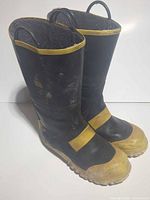 Full view of both boots left side