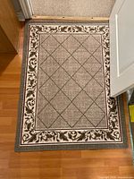 Full view of rug showing pattern and color