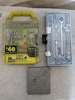 All three tool sets arranged together