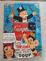 Full view of poster showing artwork and condition
