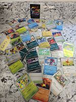 Spread of all cards showing quantity and main VMAX card