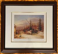 Framed print with mat and frame visible