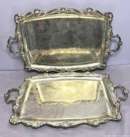 Both trays front view