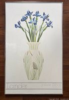 Full view of framed John Lander Art Expo poster