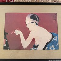 Full view of framed print showing artwork subject