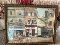 Framed artwork front view showing entire piece