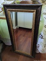 Front view showing full mirror and frame design