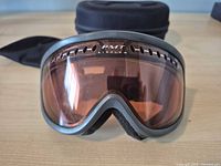 Front view of Smith PMT goggles showing lens, frame and vents