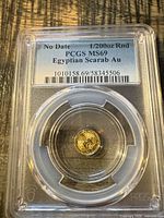 Front of PCGS slab showing certification label and coin