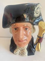 Front view of George Washington character jug