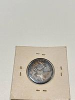 Reverse showing caribou design in 2x2 holder