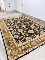 Full view of area rug in hallway