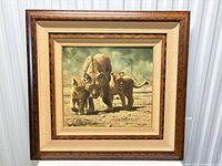 Front view of framed Craig Bone print