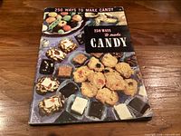 Front cover showing title and assorted candy images