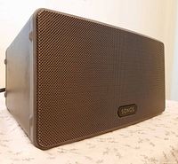 Front angled view of Sonos Play:3 speaker showing grille and logo