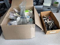 Overview of both boxes showing contents