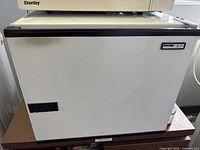 Front view of Danby DCR45 fridge showing exterior condition