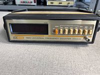 Front view showing LED display and function buttons