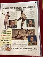 Front view of full advertisement showing graphics, text and players
